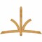 Ekena Millwork Davenport Rough Sawn Timber Gable Bracket, Western Red Cedar, 72"W x 48"H x 4"D x 4"F, 16/12 Pitch GBW072X48X0404DAV00RWR - alternate 1